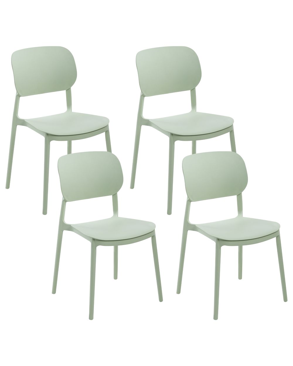 Set de 4 scaune de grădină TUPIZA Verde deschis