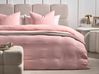 Duvet Cover Set SUMNER 200 x 200 cm Cotton Muslin Pastel Pink