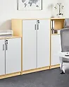 Storage Unit ZEHNA Light Brown/ White