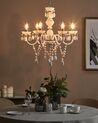 6 Light Acrylic Chandelier White KALANG L_695354