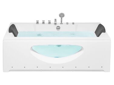 Whirlpool Bath with LED 1700 x 800 mm White HAWES