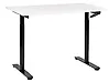Escritorio de altura regulable manual DESTINAS 120 cm x 72 cm Blanco/Negro