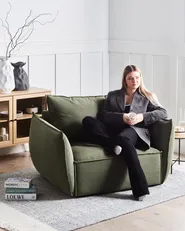 Armchair KUNES Fabric Green_964944