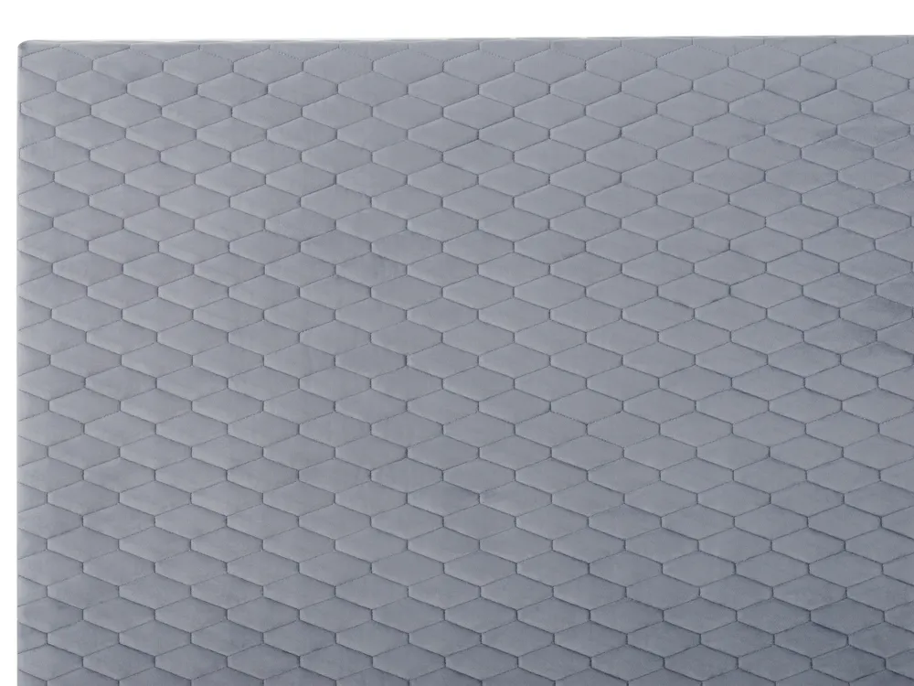 Bed Velvet BAYONNE 180 x 200 cm (EU Super King) Light Grey_713687