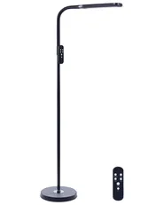 Lampada da terra a LED ARIES con dimmer Metallo Nero_979414