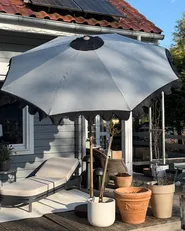 Ombrellone da esterno 270 cm ISOLOTTO Grigio_1072067
