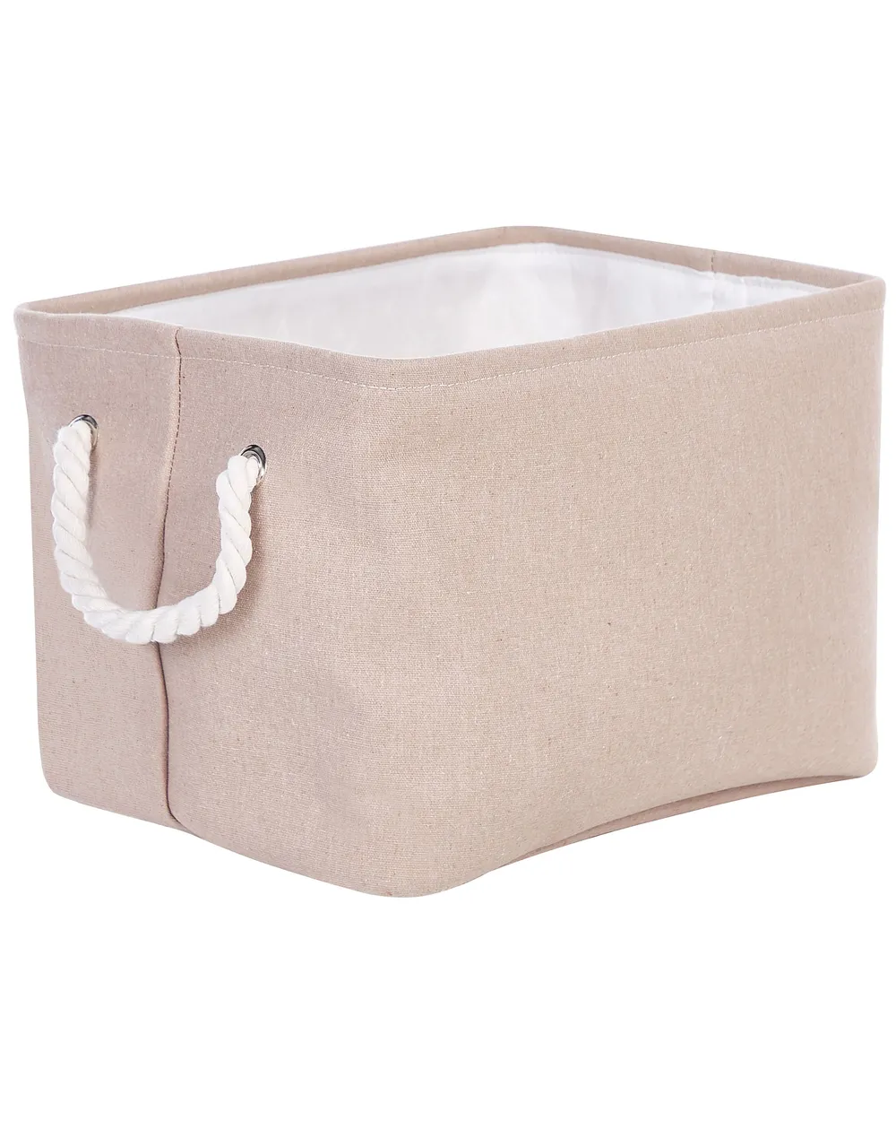 Aufbewahrungskorb 3er Set DARQAB Baumwolle Taupe_849712