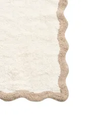 Bath Mat NANGAL Brown/ Beige 80 x 150 cm Cotton_1026023