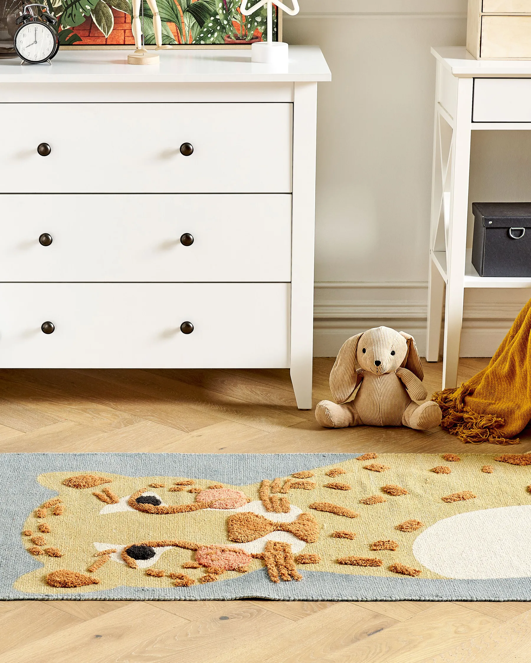 Tappeto per bambini TANGSE Grigio 80 x 150 cm Cotone_864114