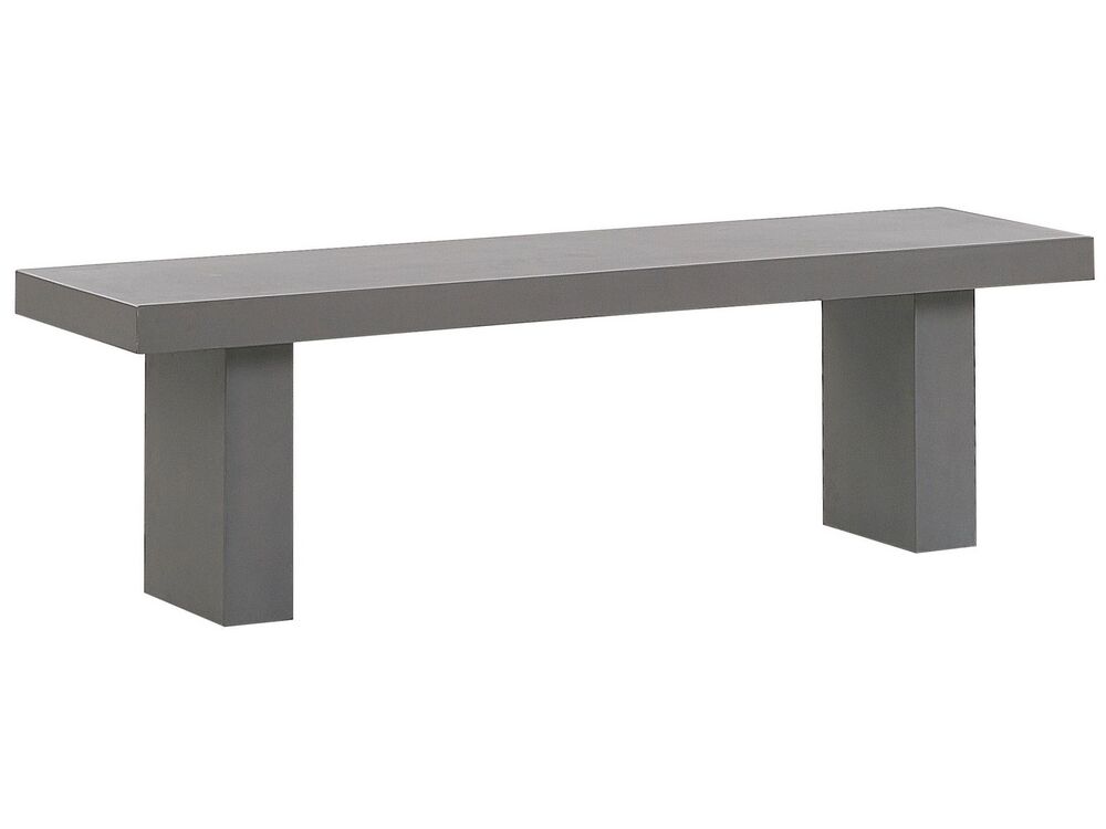 Banc de jardin TARANTO 150 cm Béton Gris