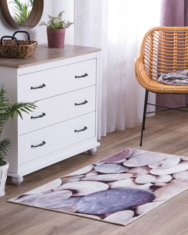 Area Rug 80 x 150 cm Pebble Print DENIZLI