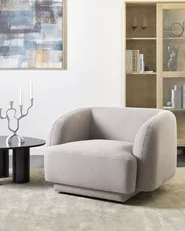 Poltrona SKJANES Tessuto Grigio chiaro_959698