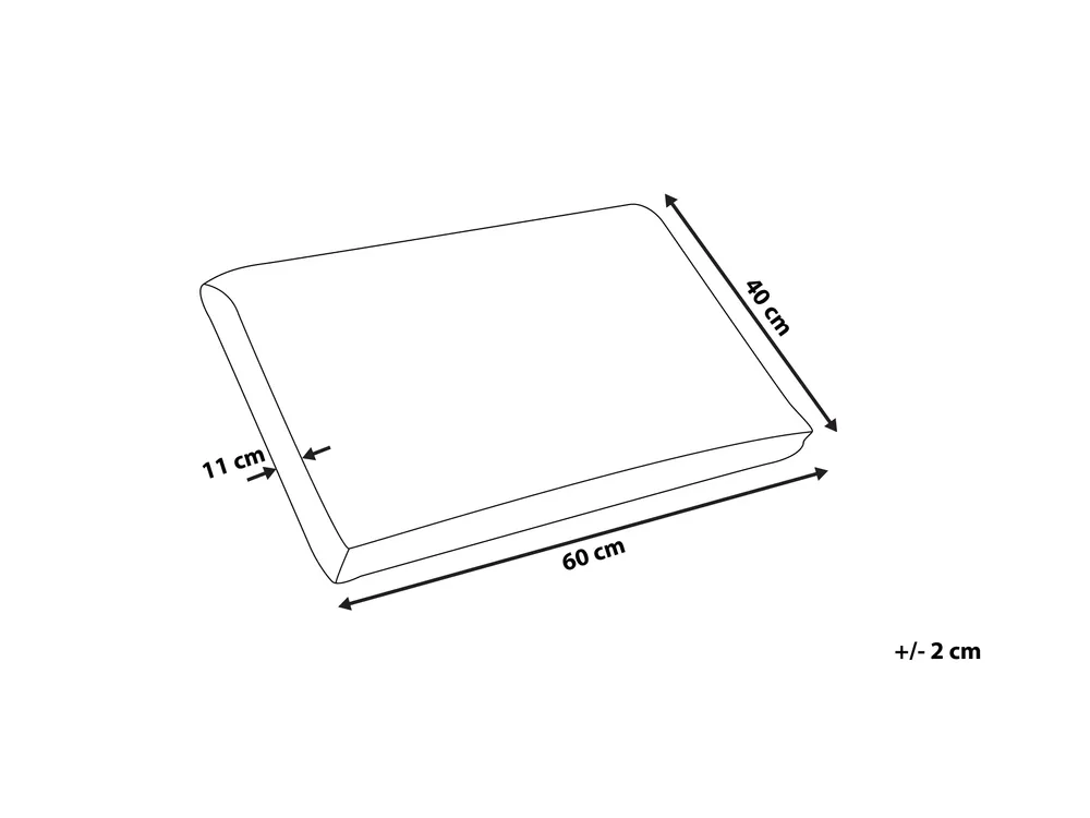 Kopfkissen EMIN Hoch 40 x 60 cm Memory-Schaum Weiss
