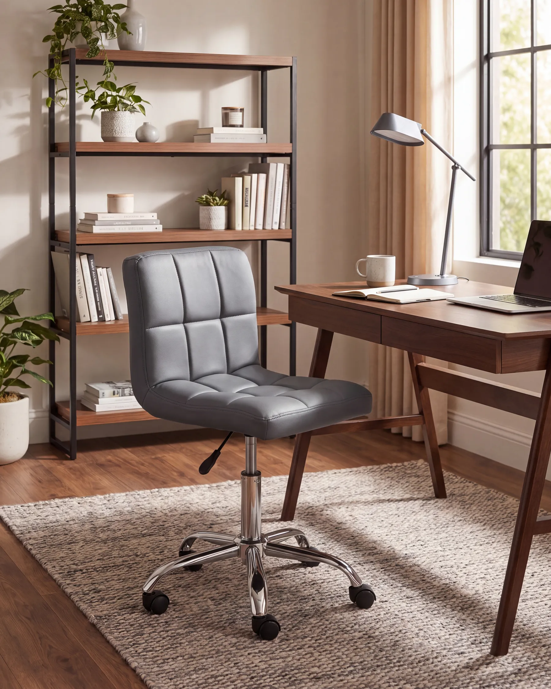 Desk Chair MARION Light Grey_712409