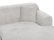 Corner Sofa 3 Seater HOLT Fabric Light Grey Left Hand_960538