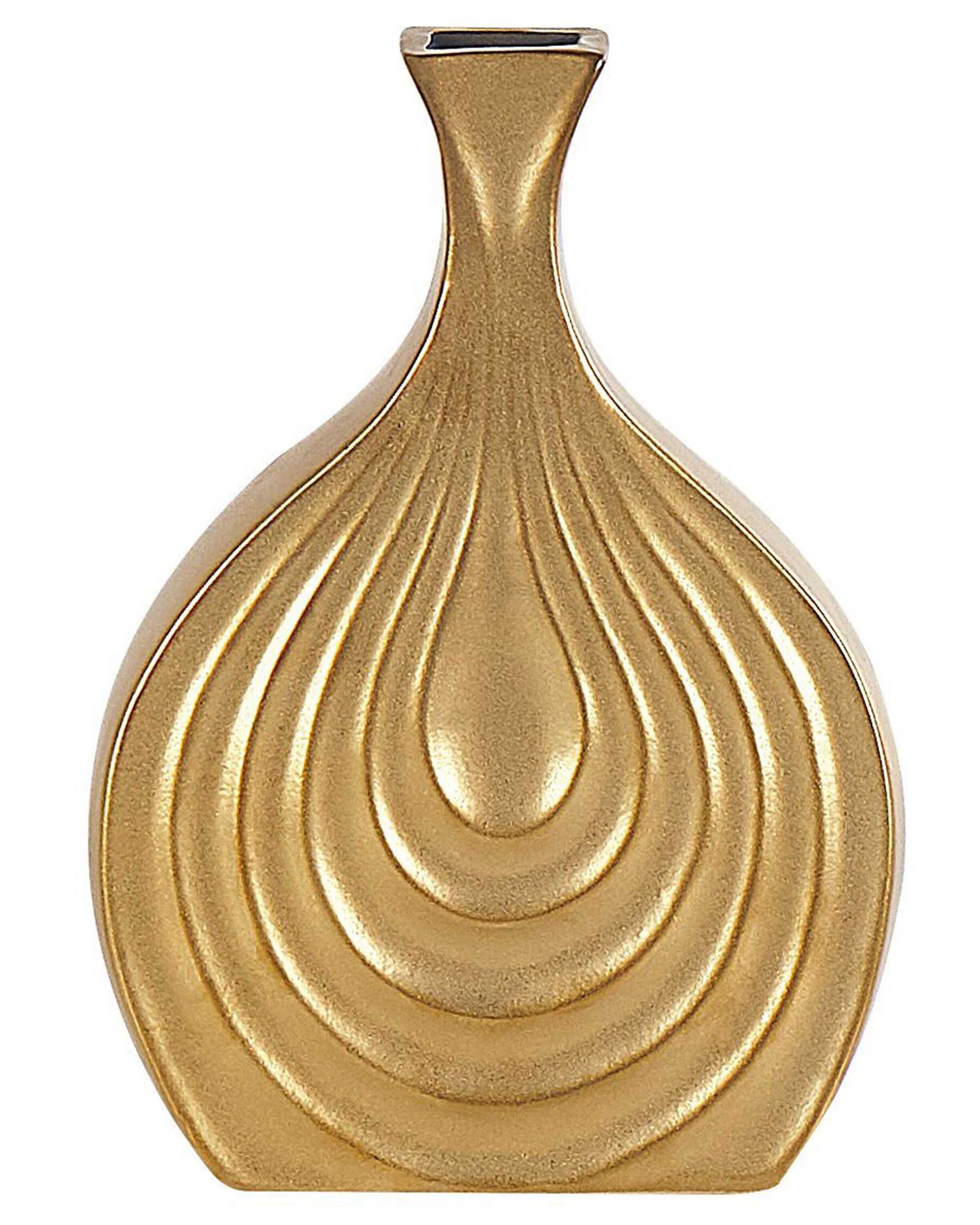 Stoneware Decorative Vase 25 cm Gold THAPSUS_818293