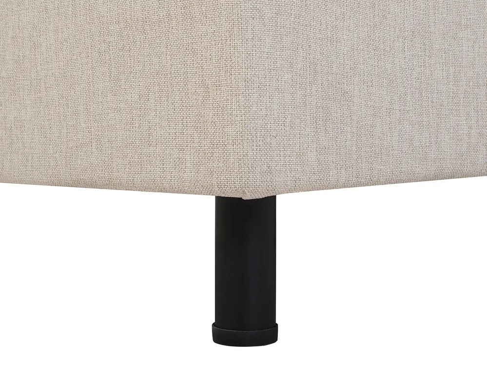 Adjustable Bed Fabric DUKE 90 x 200 cm (EU Single) Beige_734476