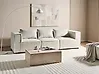 Sofá modular 3 plazas AXEBO Bouclé Blanco crema