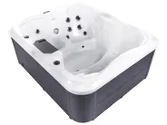 Outdoor Hot Tub with LED ARCELIA White_825093