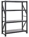 Estantería de garaje FIUGGI 150 cm 200 cm Metal Negro