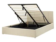 Ottoman Bed DREUX Fabric Beige 140 x 200 cm (EU Double)_861148