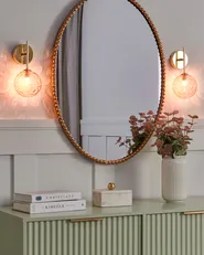 Set di 2 lampade da parete ANADYR Vetro Rosa_942976