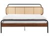 Letto matrimoniale legno scuro 160 x 200 cm BOUSSICOURT_931137