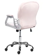 Sedia da scrivania PRINCESS Velluto Rosa pastello_1082191