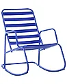 Garden Rocking Chair TURI Metal Blue
