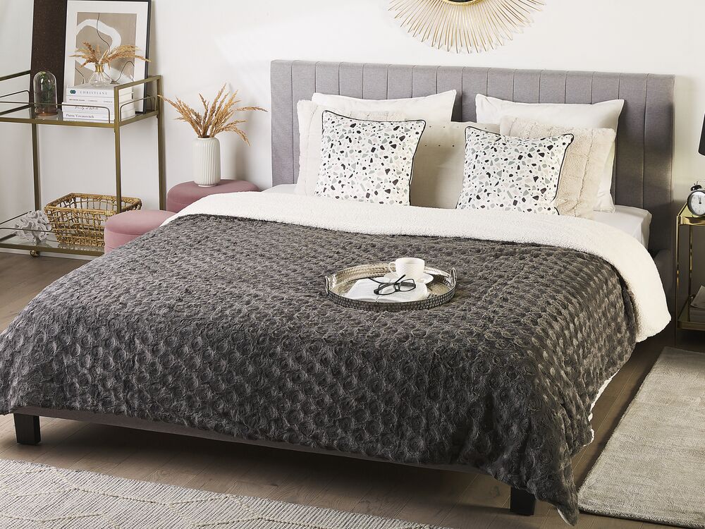 Couvre-lits KANDILLI 200 x 220 cm Gris