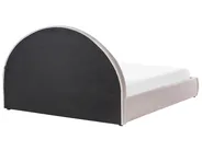 Bett mit Stauraum MOUZON Chenillegewebe Taupe 160 x 200 cm_1019540