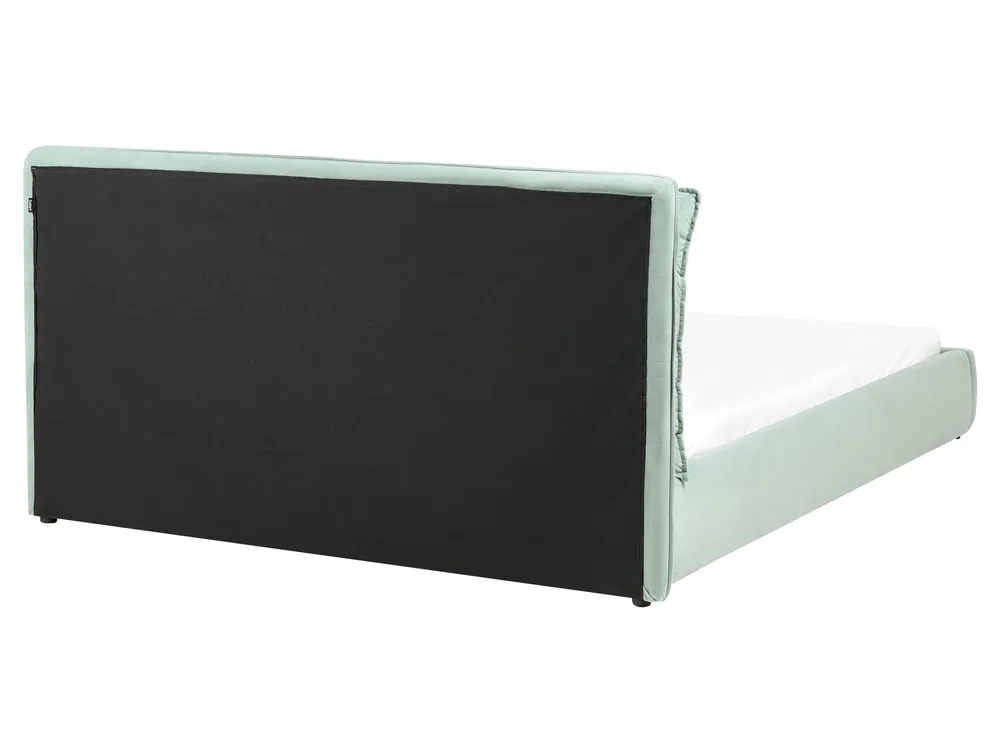 Waterbed Velvet BAJONNA 160 x 200 cm (EU King Size) Mint Green_1009519
