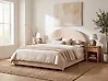 Bed Boucle VAUCLUSE 160 x 200 cm (EU King Size) Beige