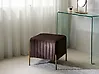 Footstool UTAH Velvet Dark Brown