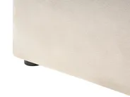 Waterbed with Storage Bench NOYERS Velvet Off-White 140 x 200 cm (EU Double)_1036749