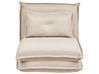Single Sofa Bed DELLEN Fabric Beige