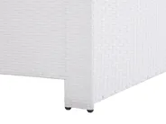 Garden Lounge Set with Table 4 Seater MARINO PE Rattan White_801176