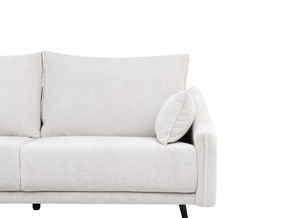 Corner Sofa 3 Seater VARDE Fabric Off-White Right Hand_966002