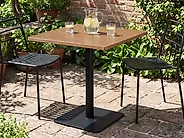 Stolik bistro STINTINO  60 cm 60 cm Metal Czarny_1179435