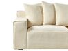 3-Sitzer Sofa Cord beige mit Kissen VISKAN_933826