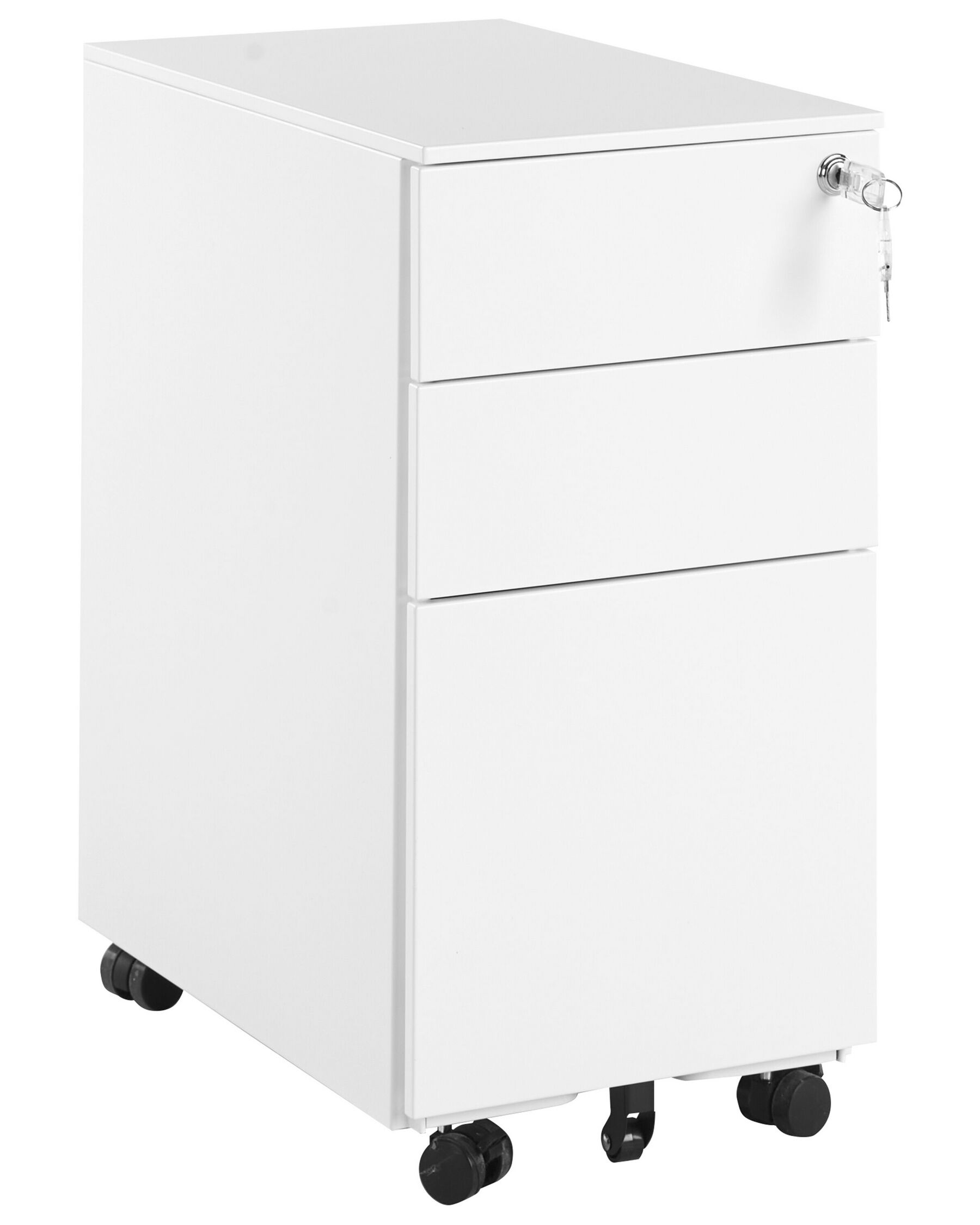 3 Drawer Metal Filing Cabinet White BOLSENA_783597