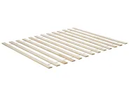 Bed with LED Rattan AURAY 140 x 200 cm (EU Double) Brown_942197