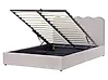 Ottoman Bed NANTERRE Chenille Taupe 160 x 200 cm (EU King Size)