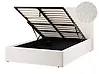 Ottoman Bed LORIENT Boucle Off-White 120 x 200 cm (EU Small Double)