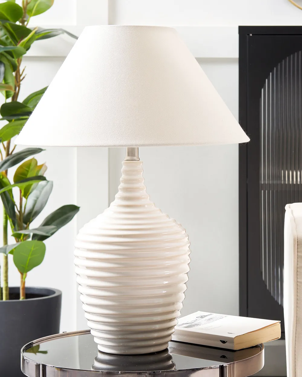 Table Lamp CELESTE Ceramic Beige_849210
