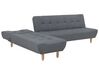 Right Hand Fabric Corner Sofa Bed Grey ALSTEN_806932