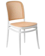 Set di 4 sedie da giardino PLOSE Bianco/Beige_997438