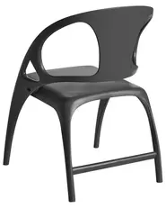 Set of 4 Garden Chairs NEMI Folding Black_990638