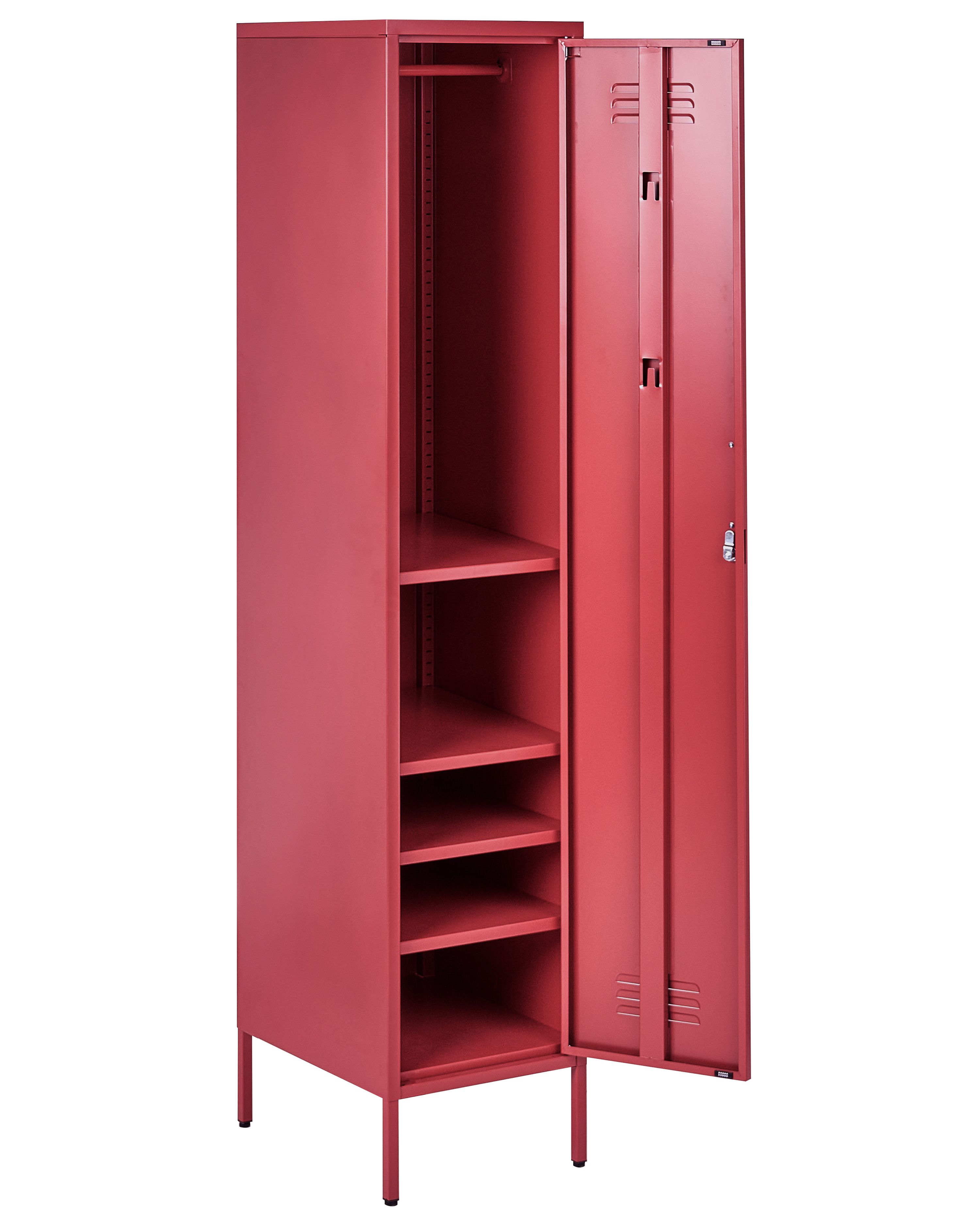 Storage Unit FROME Metal Red | Beliani.co.uk