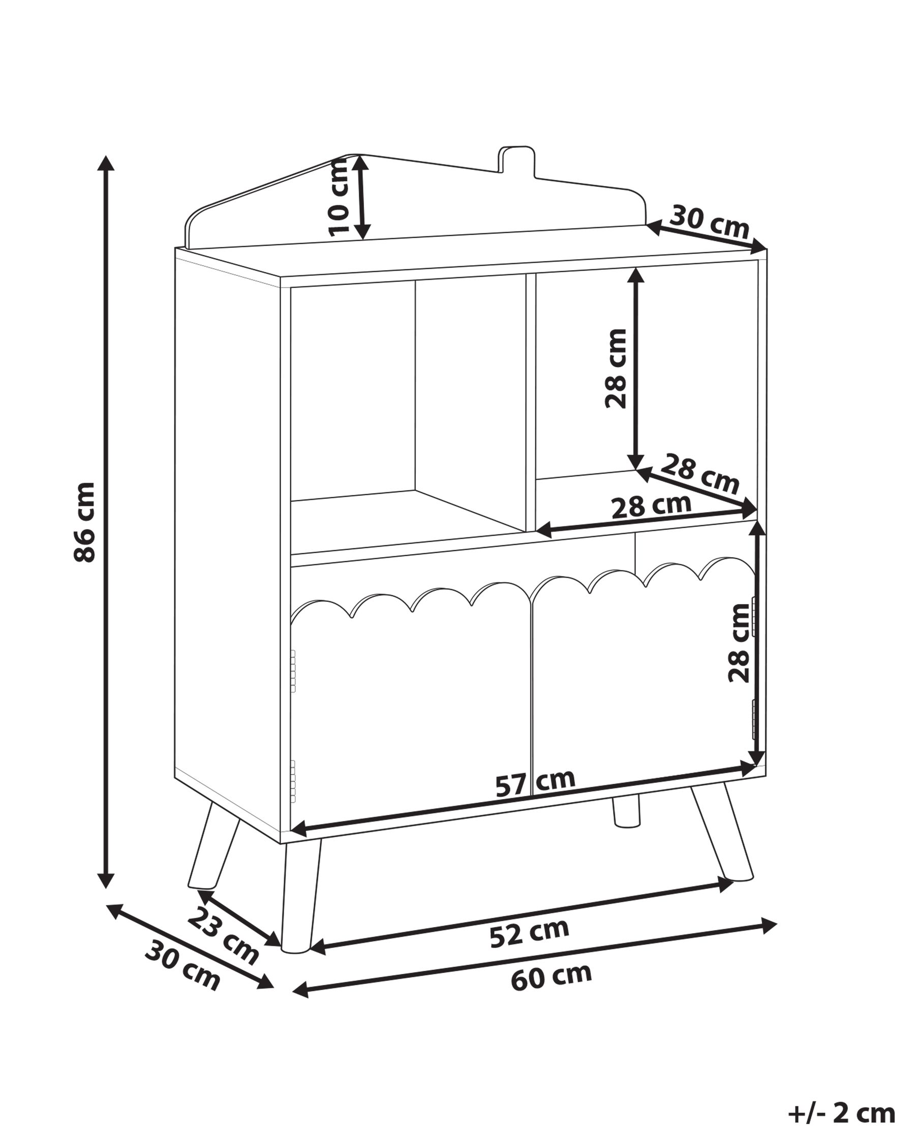 1 Tier Bookcase Light Wood LACKEY_950080